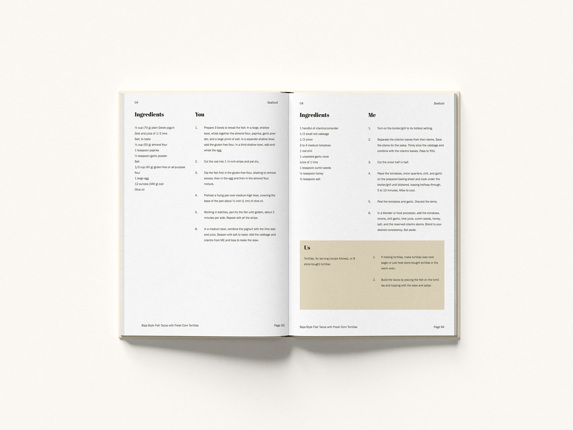 Original Edition Taco Recipe Directions spread
