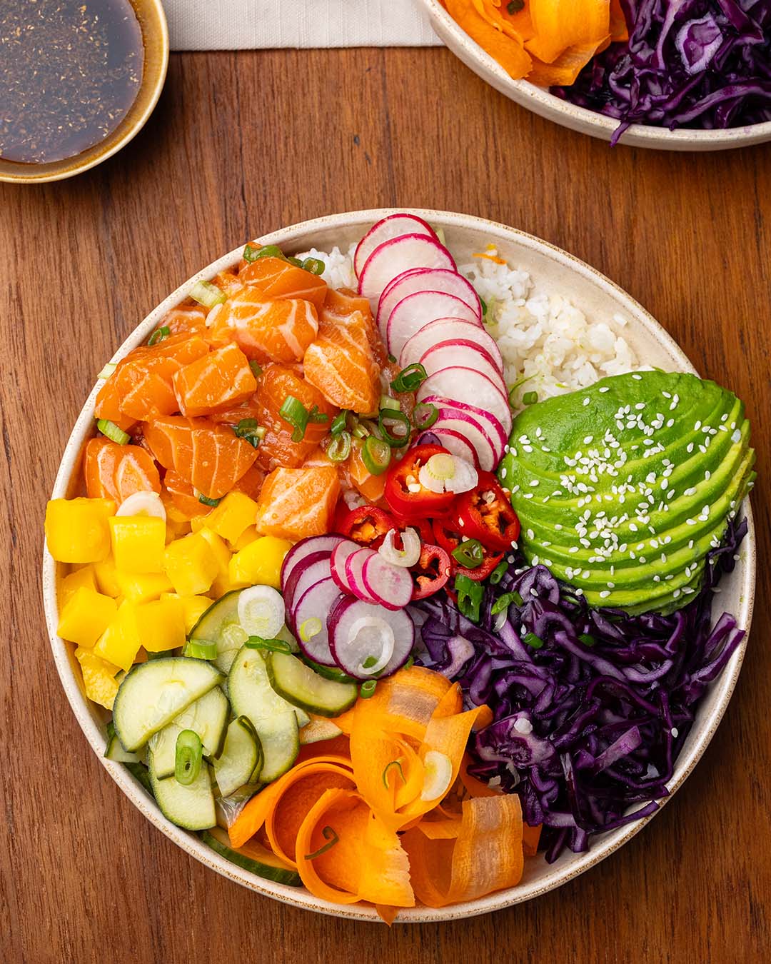 Vibrant dish shot