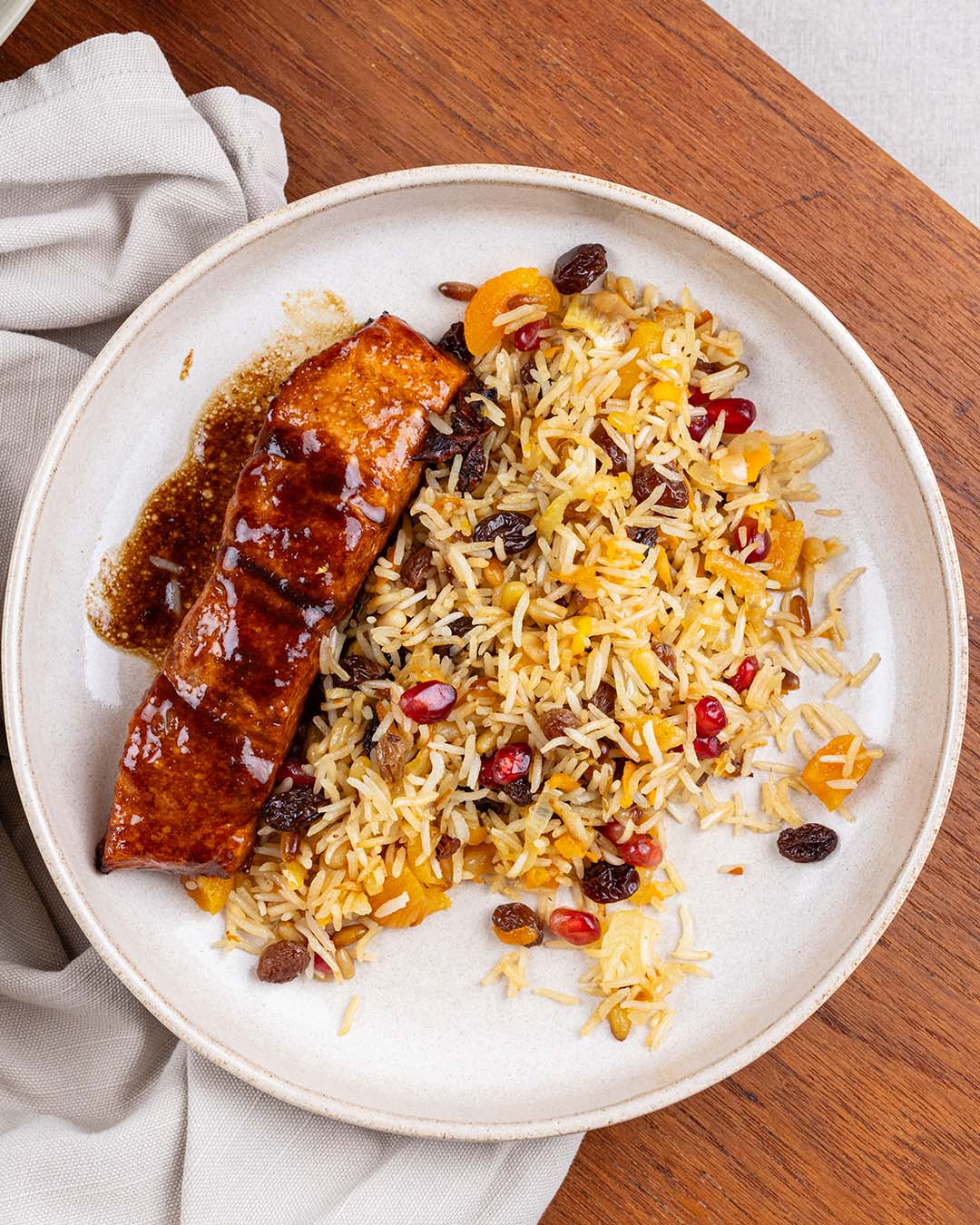 Vibrant dish shot